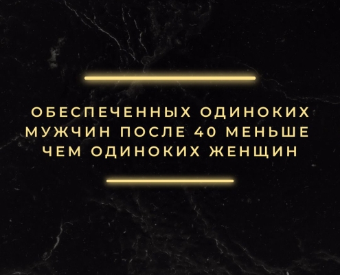 Обеспеченным свободных мужчин меньше чем женщин